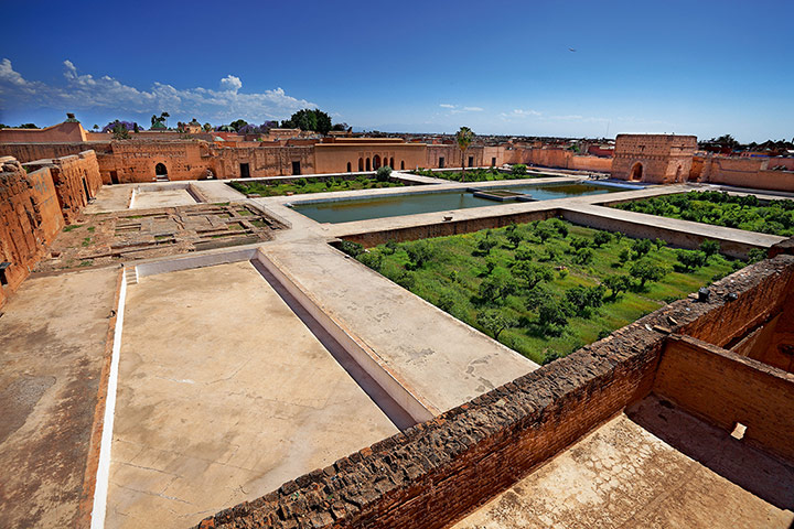 Marrakech gardens: Badi Palace