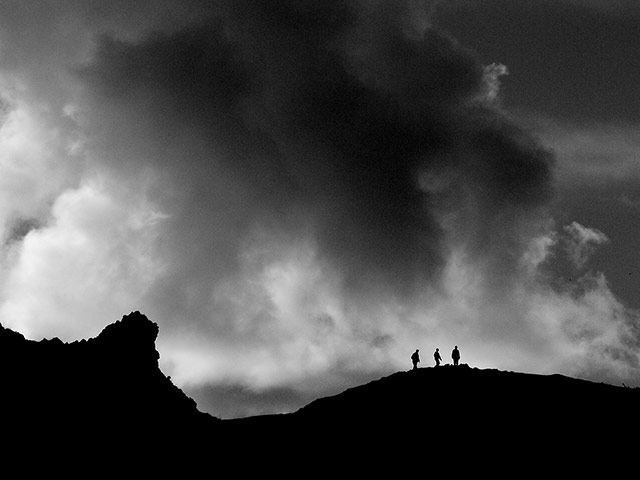 beenthereapril: three walkerss on Broadhaven headland, south Pembrokeshire