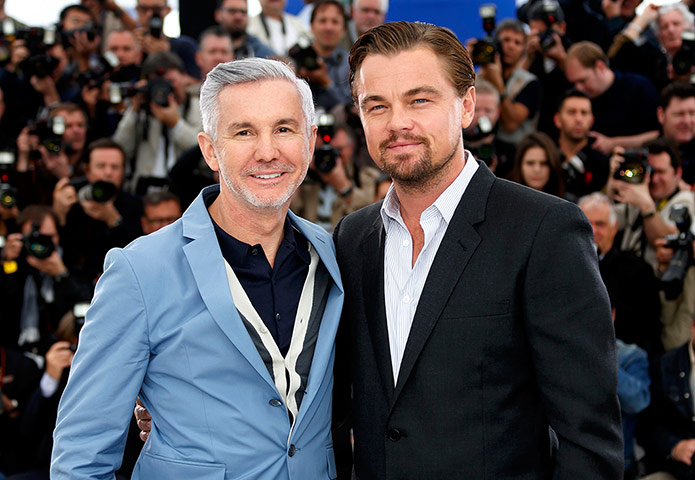 Gatsby photocall: Director Baz Luhrmann and Leonardo DiCaprio pose during the photocall