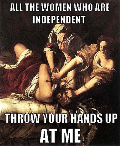 Beyonce Art History: Artemisia Gentileschi, “Judith Slaying Holofernes”/Destiny’s Child, “Indepe