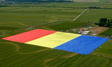 World's biggest flag unfurled in Romania | World news | The Guardian