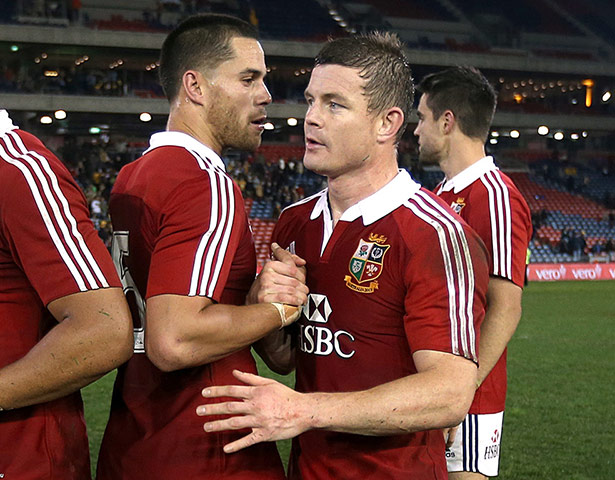 Lions celebrate: Rugby Union - 2013 British and Irish Lions Tour