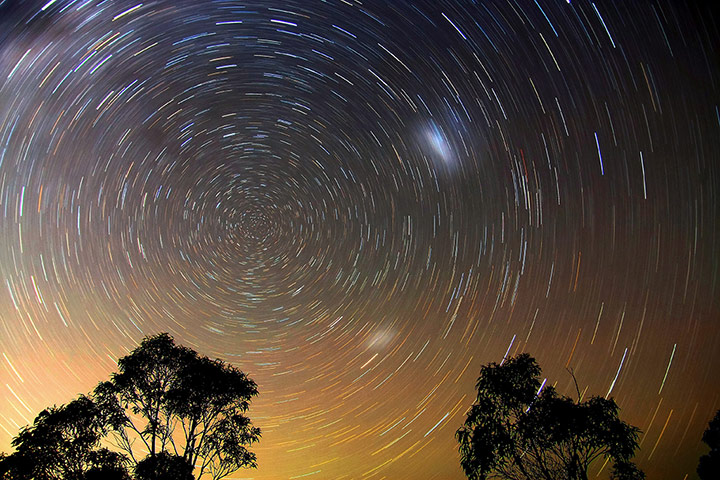 Visions of the universe: Star Trails, Blue Mountains taken with a Canon 40D DSLR