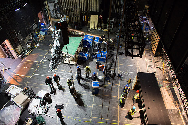 Chocolate Factory: Building the stage for Charlie and the Chocolate Factory