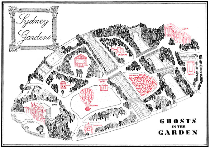 Readersmaps: Gareth Wood's map of Sydney Gardens, Bath