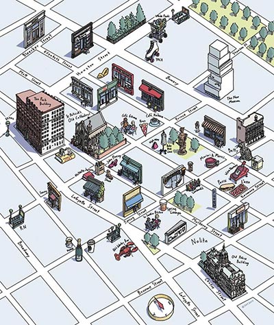 Readersmaps: Nolita map by Susan Hunt Yule