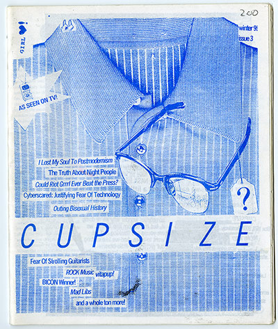 RiotGrrl posters: Cupsize RiotGrrl poster