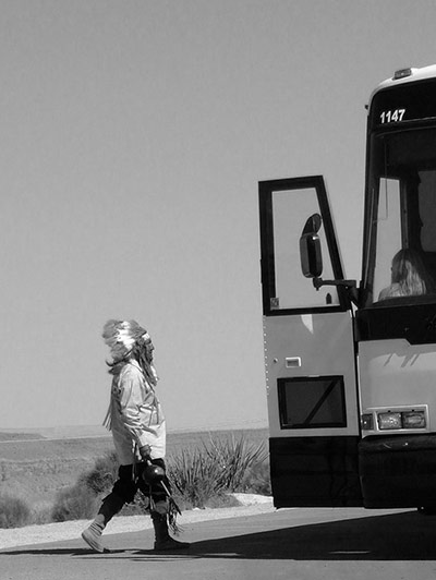 May photo comp: Hualapai people welcome a coach party to the Grand Canyon