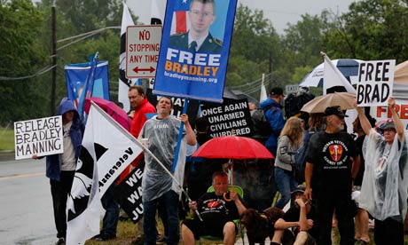 Bradley Manning protesters