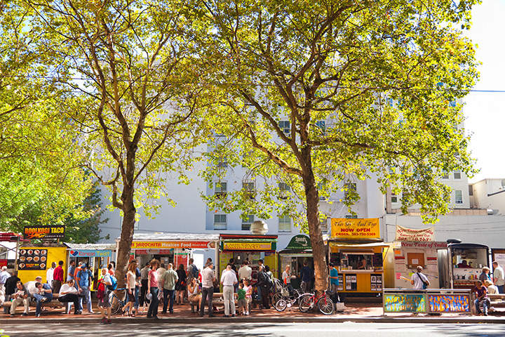 Local's view of Portland: Food Carts in downtown Portland, Oregon