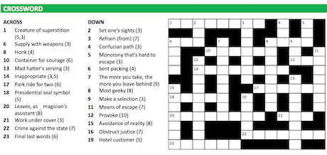Crossword blog: The short film Crosswords Richard Hartley