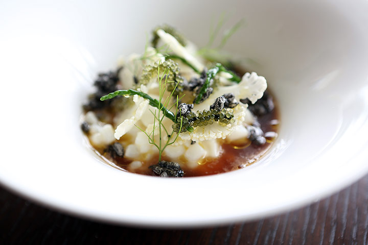 Atherton: Back to front Squid Rissotto