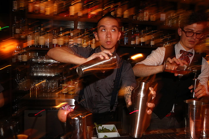 Atherton: Creative bar staff at Jason Atherton's The Library restaurant in Singapore