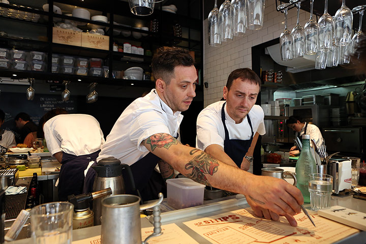 Atherton: Matt Bishop and Jason Atherton at Hong Kong restaurant 22 Ships