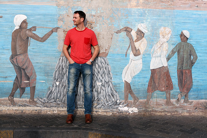 Atherton: Jason Atherton is photographed here during a brief break