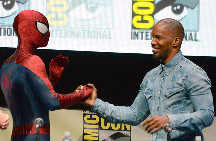 Comic-con: Jamie Foxx, Spiderman