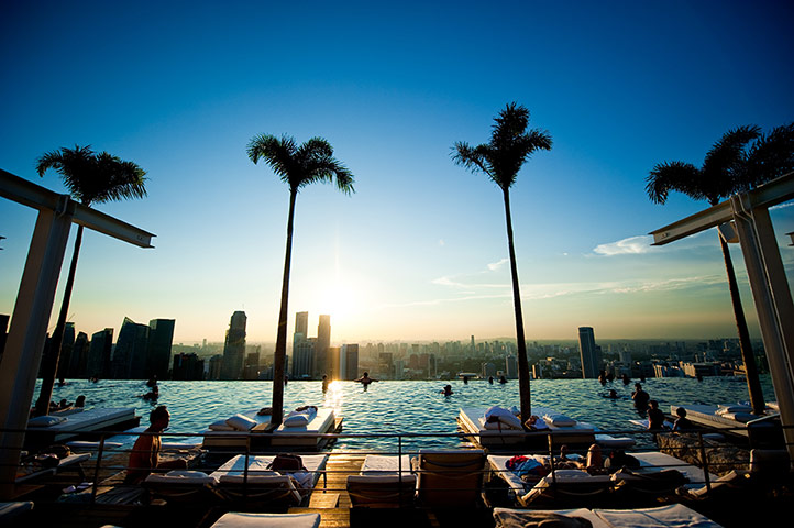 Swimming pools: Marina Bay Sands, Singapore