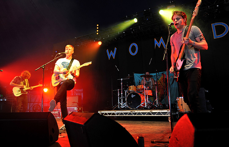 Womad weekend: Dan Muir, Rory Fairweather, Jack Fotheringham and Fergus Robson of Bwani Ju