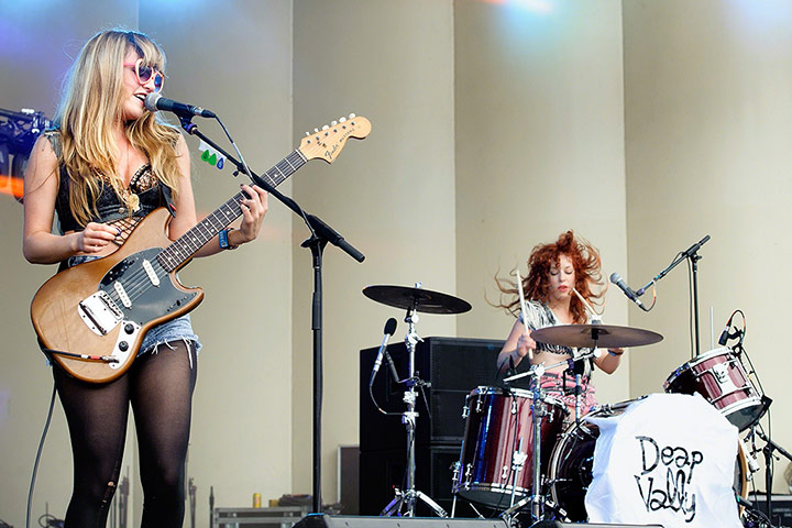 Lollapalooza: Lindsey Troy and Julie Edwards of Deap Valley at Lollapalooza 2013 - Day 1