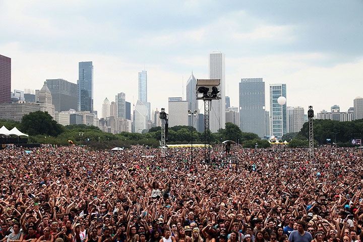 Lollapalooza: General view of the Chicago skyline