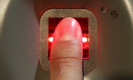 UK Border fingerprint scanner