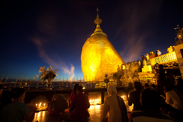 Burma gallery: Golden Rock, Burma