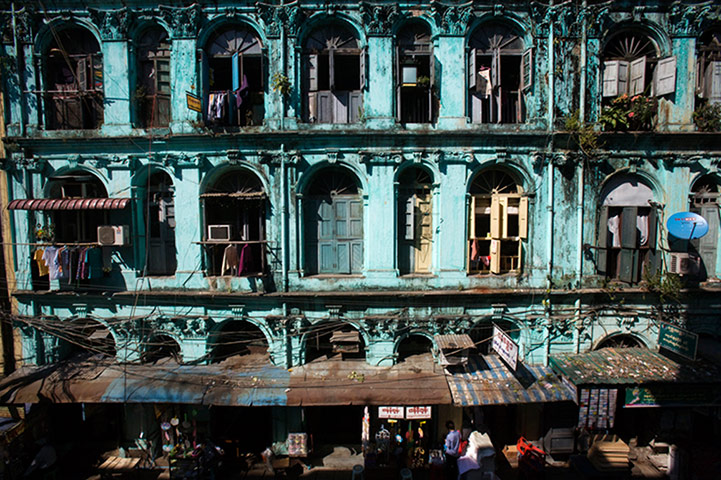 Burma gallery: Street, Yangon, Burma