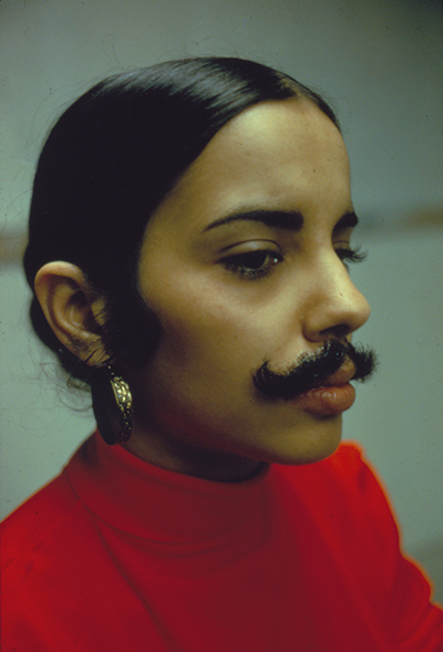 Untitled Facial Hair Transplant, Moustache (1972) by Ana Mendieta 
