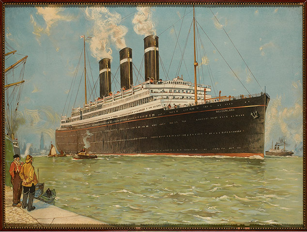 Red Star Line Museum: Red Star Line, Belgenland, painting