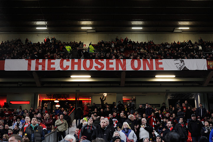 United versus Swansea: Moyes Banner