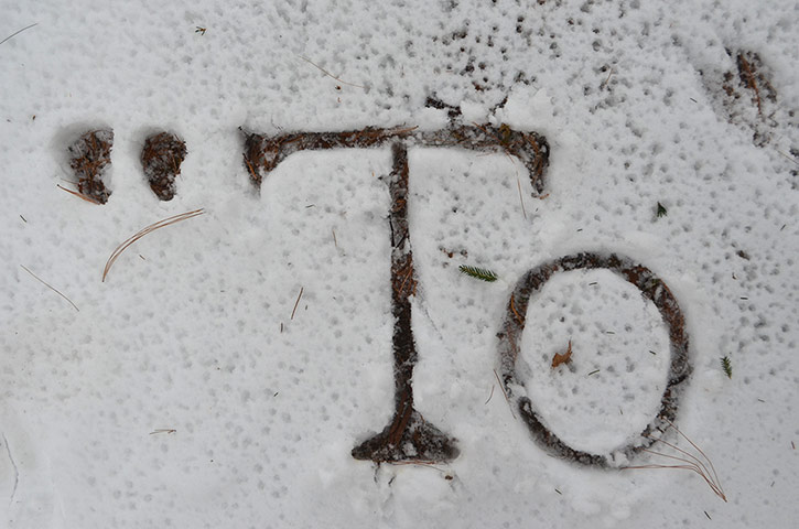 Snow: A story written in snow