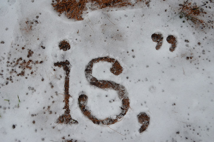 Snow:  