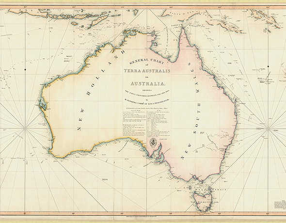 National Library Maps : General Chart of Terra Australis or Australia