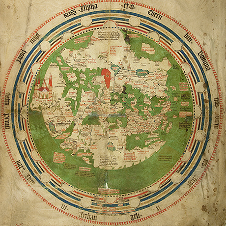 National Library Maps : World Map, 1448