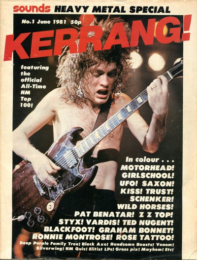 Kerrang covers: Kerrang 1st issue