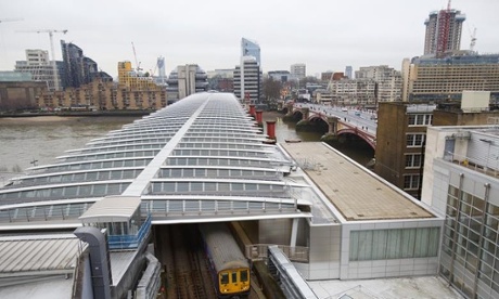 London's Blackfriars Solar-powered Rail Station