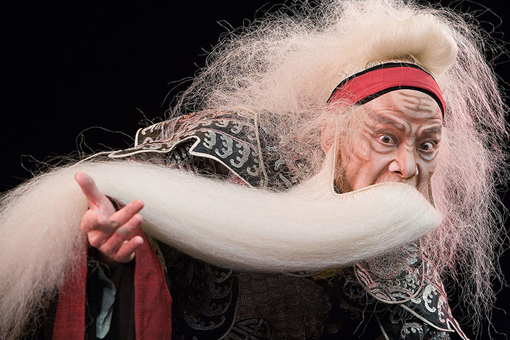 King Lear: Wu Hsing-kuo plays Lear in the Chinese Peking Opera's production at the Edi