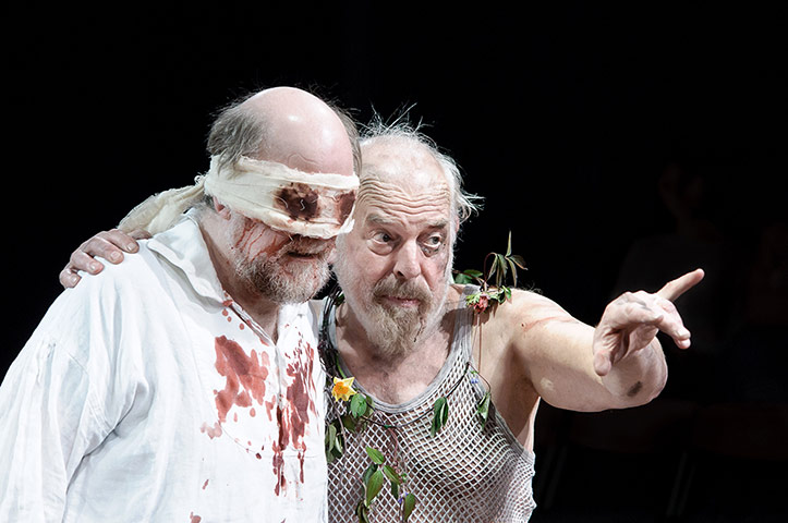 King Lear: John Shrapnel (right) as Lear and Trevor Cooper as Gloucester in the 2012 p