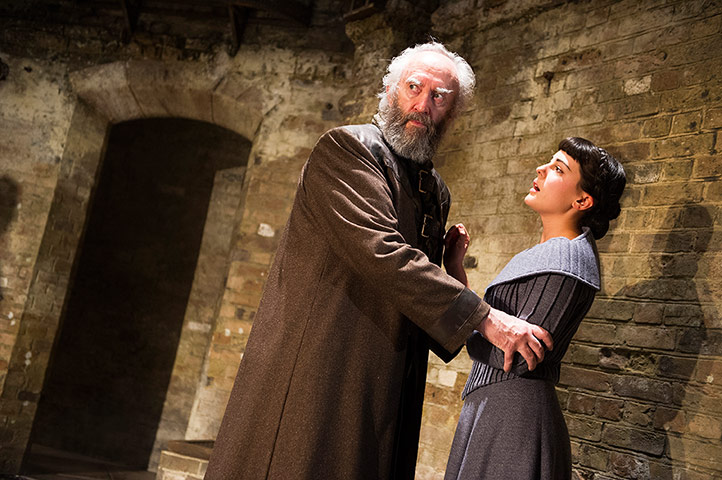 King Lear: Jonathan Pryce as Lear and Phoebe Fox as Cordelia in Michael Attenborough's