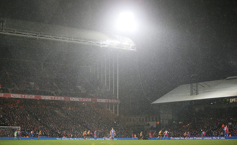 Tuesday's matches: The heavy rain continues at Selhurst Park