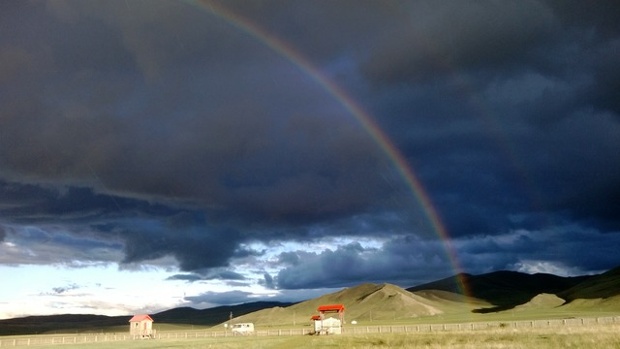 Dramatic skies over a dramatic landscape – too big to be captured in any one shot