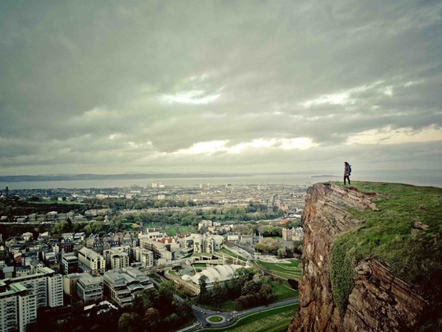 View of Edinburgh northwards to the Forth