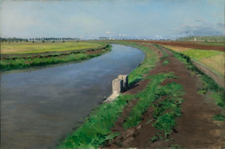 Banks of a Canal, near Naples, c. 1872 by Gustave Caillebotte.