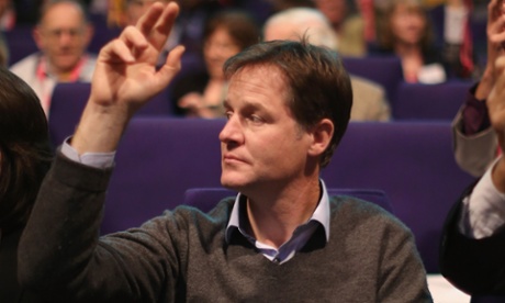 Nick Clegg liberal with his wardrobe at party conference