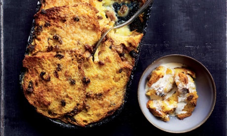 Panettone bread and butter pudding