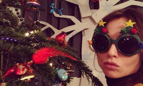 Sophie Ellis-Bextor in festive shades.