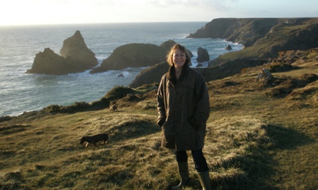 Jenny Agutter on a coastal walk.