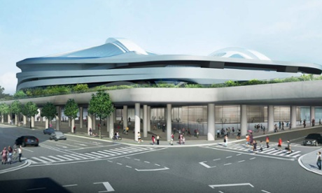 The revised design, as seen from across the street.