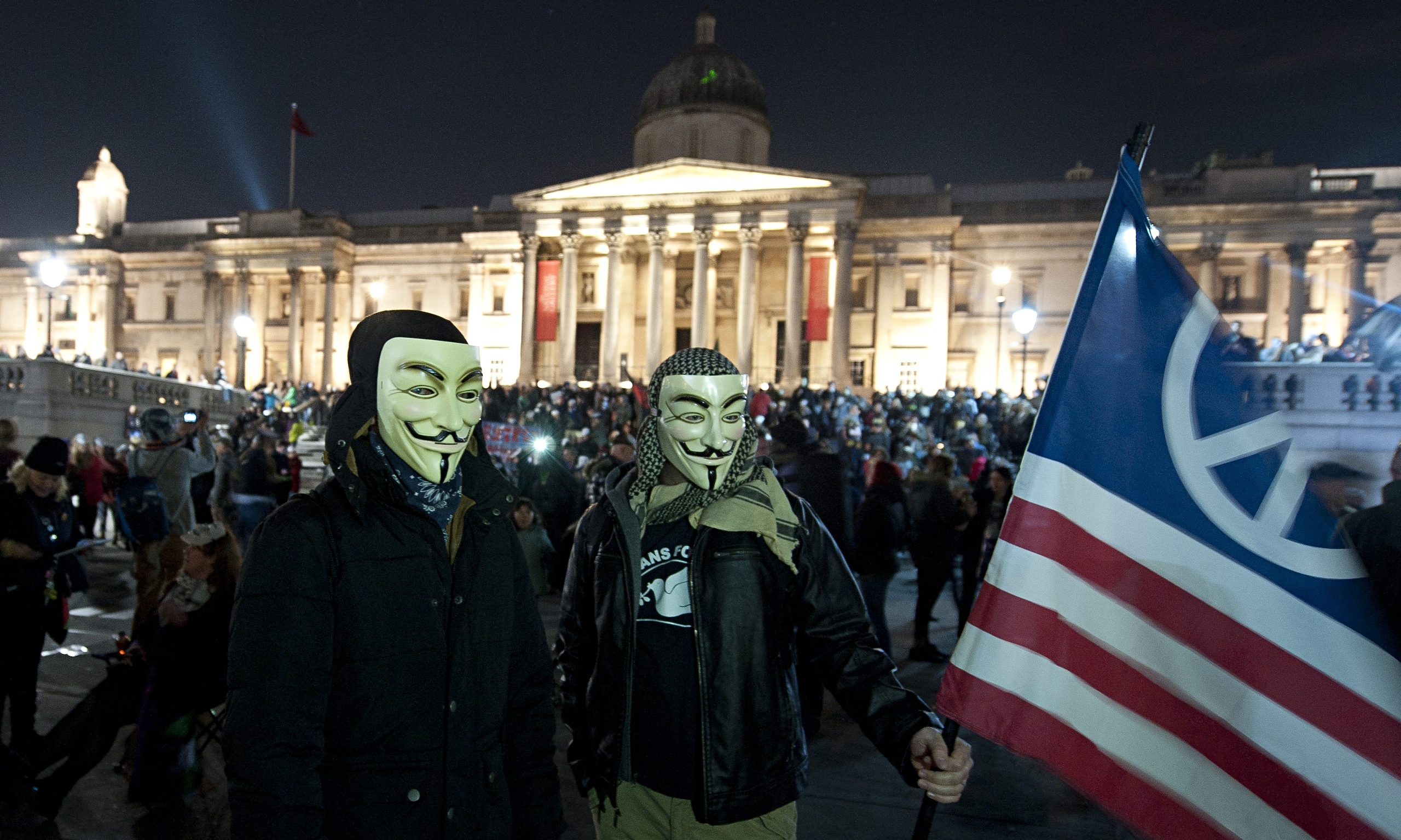 Million Mask March Draws Thousands In London On Global Day Of Protest 