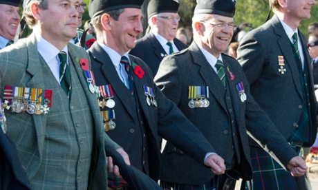 Veterans march as part of the Remembrance Sunday service at the Cenotaph memorial in Whitehall.